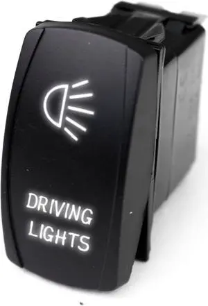 RSLJ7W - LED Rocker Switch w/ White LED Radiance (Driving Lights)