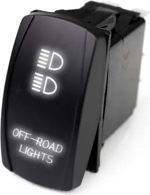 RSLJ11W - LED Rocker Switch w/ White LED Radiance (Off-road Lights)