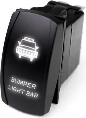 RSLJ3W - LED Rocker Switch w/ White LED Radiance (Bumper Light Bar)