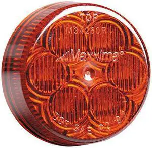MAXXIMA M34260R Clearance Marker Light,Red,Round