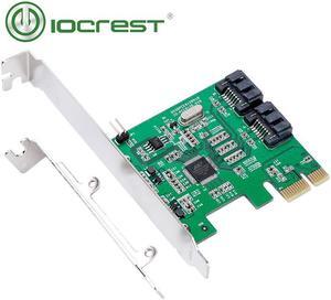 IOCREST PCI-Express 2x Internal SATA III 6Gb/s Ports Controller Card