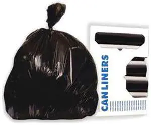 Boardwalk 520 Super Extra-Heavy Grade Can Liners, 33 x 39, 1.6 Mil, 33-Gallon, Black, 100/CT, 1 Carton
