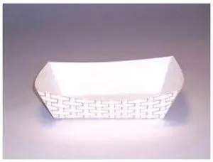 Boardwalk Paper Food Baskets 2.5lb Capacity Red/White 500/Carton 30LAG250