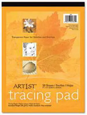 Art1St Parchment Tracing Paper, 9 X 12, White, 50 Sheets