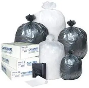 Inteplast Group EC202206N High-Density Can Liner, 20 x 22, 7-Gallon, 6 Micron, Clear, 50/Roll, 40 Rolls/Carton, 1 Carton