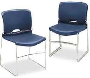 Olson Stacker Chair, Navy, 4/Carton