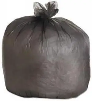 Boardwalk 404622BLK High-Density Can Liners, 40 x 46, 45-Gal, 19 Micron Equivalent, Black, 25/Roll, 1 Roll