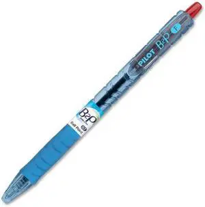Pilot Ballpoint Pen Retractable Rubber Grip Fine Pt 1DZ CL/RD Ink 32602
