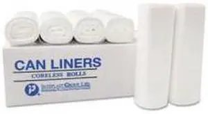 Inteplast Group EC243306K High-Density Can Liner, 24 x 33, 16-Gallon, 6 Micron, Black, 50/Roll, 1 Carton