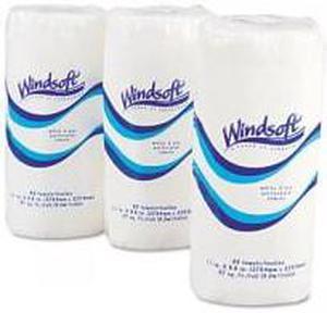 Windsoft 1220-85RL Perforated Paper Towel Rolls- 11 x 8 4/5- White- 84/Roll