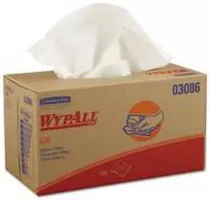 WYPALL L30 Wipers, POP-UP Box, 10 x 9 4/5, White, 120/Box