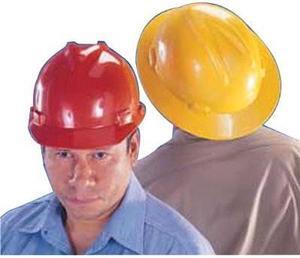 MSA Safety 475362 V-Gard Slotted Green Protective Cap w/ Fas-Trac III Suspension