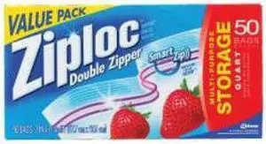 One Quart Storage 1.75mil 50/BX Clear