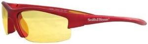 Smith & Wesson Equalizer Safety Eyewear, Red Frame Amber Lens