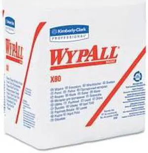 C-Wypall X80 Rag Rplmt Hydro Wpr 1/4Fld Whi 4/5
