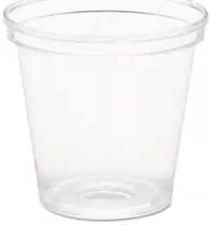 C-Comet Shot Plas Portion Cup 1Oz Cle 50/50