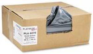 Platinum Plus Can Liner Super Hexene Resin 55-60gal 1.55 Mil 39 x 56 50/Carton