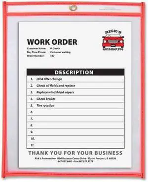 C-line Colored Stitched Shop Ticket Holder