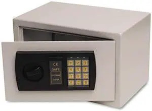 Fireking Personal Safe 0.3 ft3 12-1/4w x 7-3/4d x 7-3/4h Light Gray HS1207