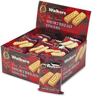 Walkers Shortbread Cookies 2/Pack 24 Packs/Box W116