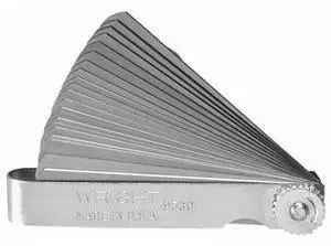 Feeler Gauge Set, 0.0015-0.00035-in Thick, Inch