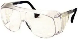Uvex 763-S0112 Ultraspec 2001 OTG Safety Eyewear, Clear/Black Frame, Clear Lens