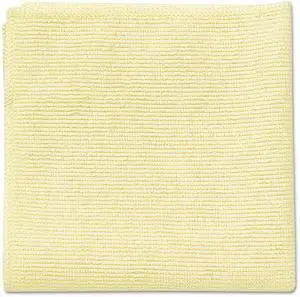 Rubbermaid Commercial Microfiber Cleaning Cloths 16 x 16 Yellow 24/Pack 1820584
