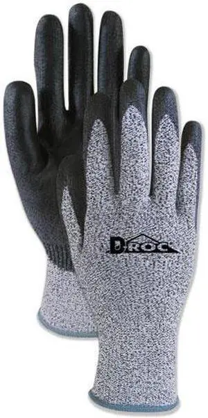 Boardwalk BWK0002910 Palm Coated Cut-Resistant Hppe Glove, Salt & Pepper/Black, Size 10 (X-Large) , Dz