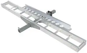 Black Widow Hitch-Mounted Aluminum Motorcycle Carrier - 400 lb. Capacity