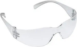 3M 11329 Tekk Virtua Anti-Fog Safety Glasses, Clear Frame, Clear Lens