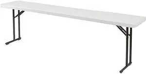 Meeting and Training Table, 18"D x 96"W x 30"H, Light Spotted Gray NATIONAL PUBLIC SEATING BT1896
