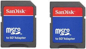 SanDisk MicroSD Micro SD to SD HC SDHC Memory Card Adapter Reader -