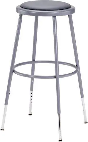 Grey Adjustable Height Stool