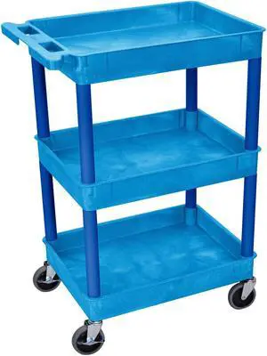 Luxor 3 Tub Shelf Utility Cart