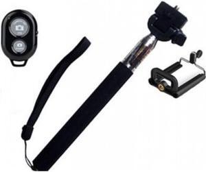 Extendable Wireless Handheld Multi Function Selfie Stick with separate Remote for Smartphone(Black)Pack of 1