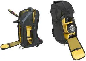 Atlas Sleek Modern and customizable multi-purpose SLR Camera Nylon Trolley Luggage, (Black) Pack of 1