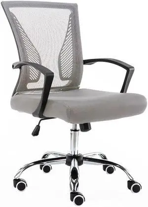 Modern Home Zuna Mid-Back Office Chair - Black/Gray