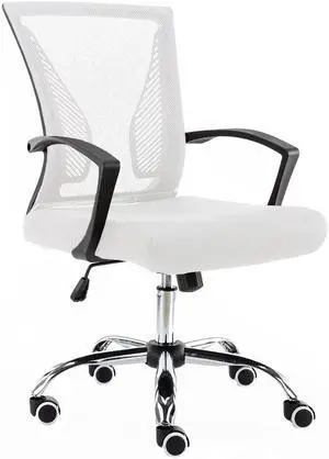 Modern Home Zuna Mid-Back Office Chair - Black/White