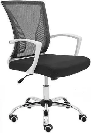 Modern Home Zuna Mid-Back Office Chair - White/Black