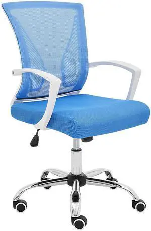 Modern Home Zuna Mid-Back Office Chair - White/Blue