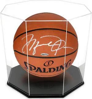 OnDisplay Deluxe Octagon UV-Protected Basketball/Soccer Ball Display Case - Black Base