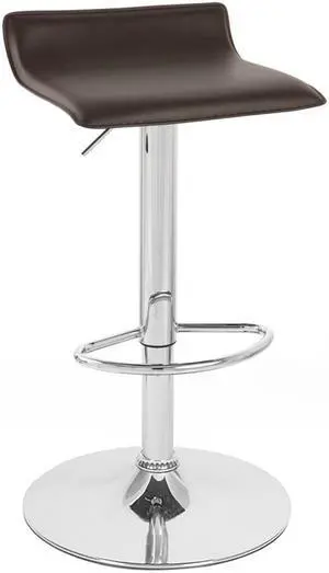 Set of 2 Modern Home Kappa Contemporary Adjustable Height Counter/Bar Stool (Cherry Red)