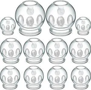 Royal Massage 12pc Fire Glass Cupping Jar Set
