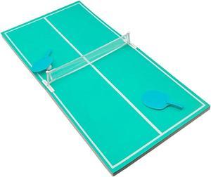 California Sun Floating Table Tennis Game - Swimming Pool Ping Pong w/Paddles (Teal)