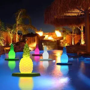 Modern Home Deluxe Floating LED Glowing Pineapple w/Infrared Remote Control
