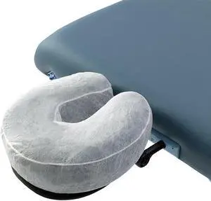 Royal Massage Set of 50 Disposable Fitted Face Cradle Covers - Massage Table Headrest Sheet with Non-Stick Elastic Grip