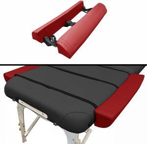 Royal Massage Universal Side Armrest Extension Bolster Pillow Set (Burgundy)