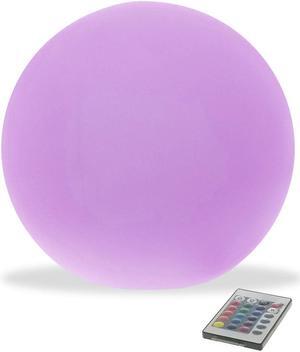 Modern Home LED Glowing Sphere w/Infrared Remote Control (12 inch)