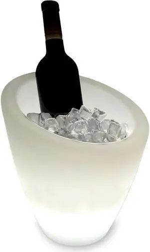 Modern Home LED Glowing Ice Bucket w/Infrared Remote Control