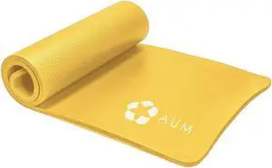 AUM High Density HD Foam Tech Yoga Exercise Mat - 72" x 24" x 0.4"